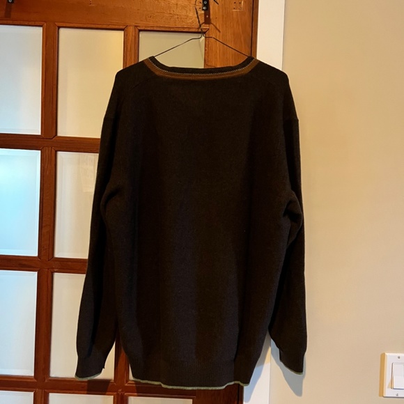 Luciano Barbera Cashmere V Neck Sweater - Picture 3 of 6